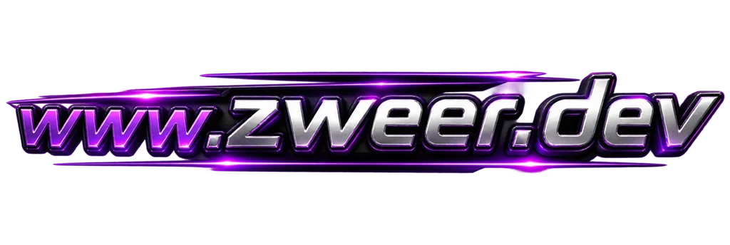 KI-generierter Schriftzug www.zweer.dev